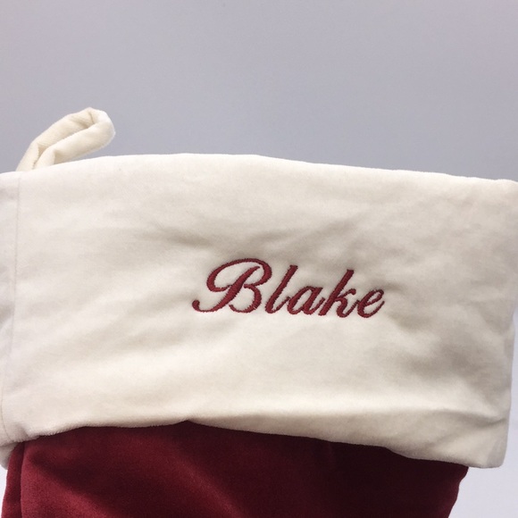 Pottery Barn Velvet Christmas Stocking “Blake” - Picture 2 of 9